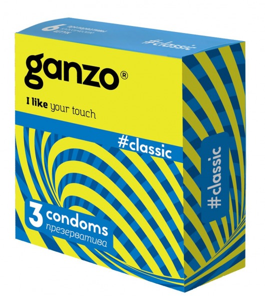 Классические презервативы с обильной смазкой Ganzo Classic - 3 шт. - Ganzo - купить с доставкой в Томске