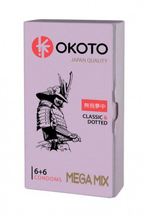 Презервативы OKOTO Mega Mix - 12 шт. - Sitabella - купить с доставкой в Томске