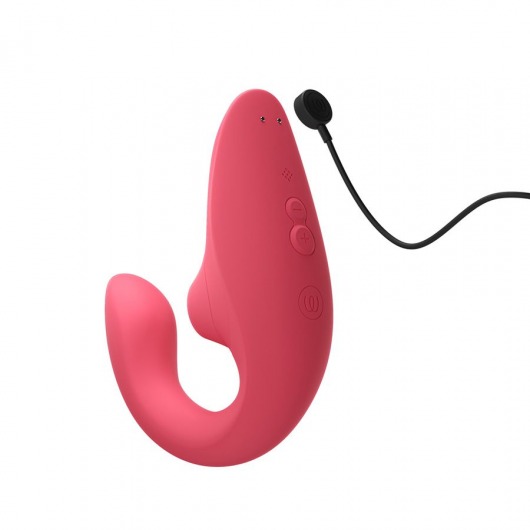 Розовый вибромассажер для двойной стимуляции Womanizer Blend - Womanizer