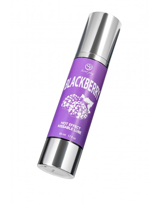 Массажное масло 2-в-1 Blackberry Hot Effect с разогревающим эффектом и вкусом ежевики - 50 мл. - Secret Play - купить с доставкой в Томске