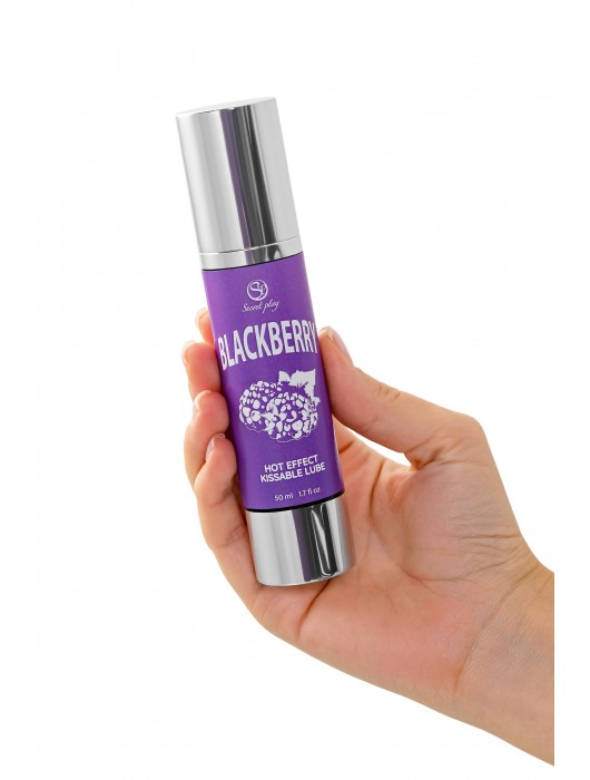 Массажное масло 2-в-1 Blackberry Hot Effect с разогревающим эффектом и вкусом ежевики - 50 мл. - Secret Play - купить с доставкой в Томске