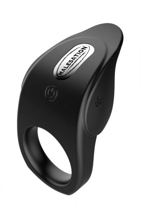 Черное эрекционное виброкольцо Vibro Lust Ring - MALESATION - в Томске купить с доставкой