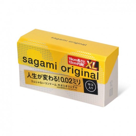 Презервативы увеличенного размера Sagami Original 0.02 XL-size - 12 шт. - Sagami - купить с доставкой в Томске