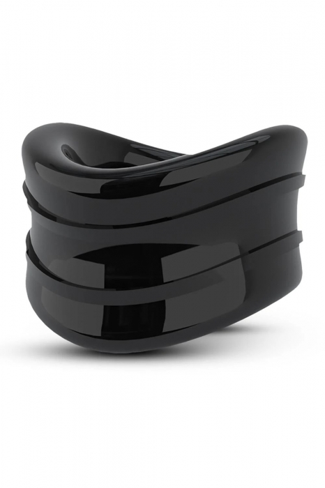 Черное эрекционное кольцо на мошонку Beef Ball Stretcher Snug - Blush Novelties - в Томске купить с доставкой