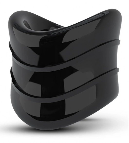 Черное эрекционное кольцо на мошонку Beef Ball Stretcher Snug X Long - Blush Novelties - в Томске купить с доставкой