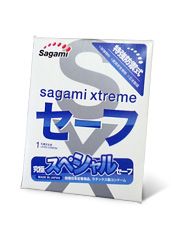 Презерватив Sagami Xtreme Ultrasafe с двойным количеством смазки - 1 шт. - Sagami - купить с доставкой в Томске