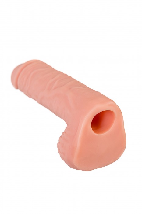 Телесная удлиняющая фаллическая насадка - 16 см. - ToyFa - в Томске купить с доставкой