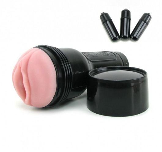 Мастурбатор-вагина Fleshlight - Vibro Pink Lady Touch с вибрацией - Fleshlight - в Томске купить с доставкой