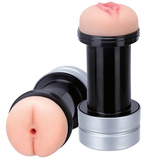 Мастурбатор 2-в-1 REALSTUFF 2 IN 1 HUMMER ANUS   VAGINA: вагина и анус - Dream Toys - в Томске купить с доставкой