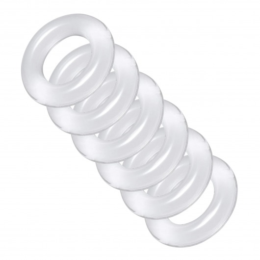 Комплект из 6 прозрачных эрекционных колец Ring Master Custom Ball Stretcher Kit - XR Brands - в Томске купить с доставкой