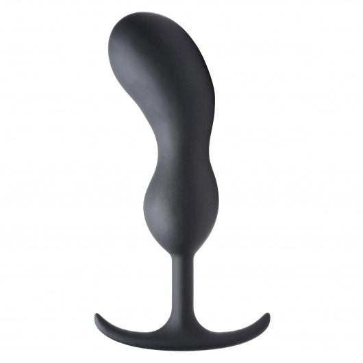 Черный массажер простаты с утяжелителями Premium Silicone Weighted Prostate Plug XL - 20,8 см. - XR Brands - в Томске купить с доставкой
