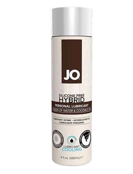 Водно-масляный лубрикант с охлаждающим эффектом JO Silicon free Hybrid Lubricant COOLING - 120 мл. - System JO - купить с доставкой в Томске