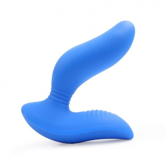Синий вибромассажер простаты 3,5’’ Curve P-spot Massager - 12 см. - Erokay - в Томске купить с доставкой