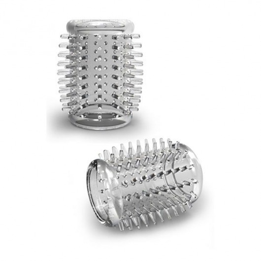 Прозрачная насадка с шипами STAY HARD COCK SLEEVE 01 CLEAR - Blush Novelties - в Томске купить с доставкой