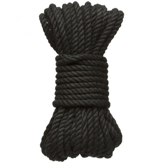 Черная верёвка для связывания и фиксации Bind Tie - 9,14 м. - Doc Johnson - купить с доставкой в Томске