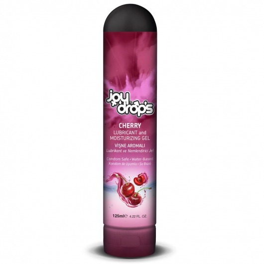 Смазка на водной основе Cherry с ароматом вишни -  125 мл. - JoyDrops - купить с доставкой в Томске