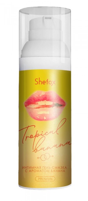 Интимная гель-смазка Shefox Premium «Тропический банан» - 50 мл. - Shefox - купить с доставкой в Томске