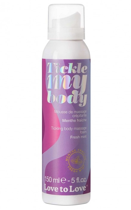 Массажная хрустящая пенка Tickle My Body Fresh Mint с ароматом мяты - 150 мл. - Love to Love - купить с доставкой в Томске