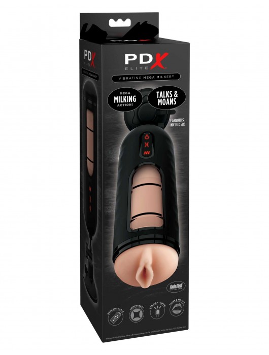 Мастурбатор-вагина с вибрацией Vibrating Mega Milker - Pipedream - в Томске купить с доставкой