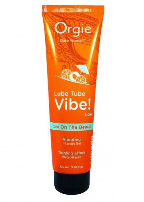 Гель с эффектом вибрации Lube Tube Vibe Low Sex On The Beach - 100 мл. - ORGIE - купить с доставкой в Томске