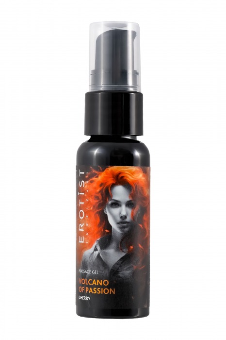 Гель с эффектом вибрации Volcano Of Passion со вкусом вишни - 25 мл. - Erotist Lubricants - купить с доставкой в Томске