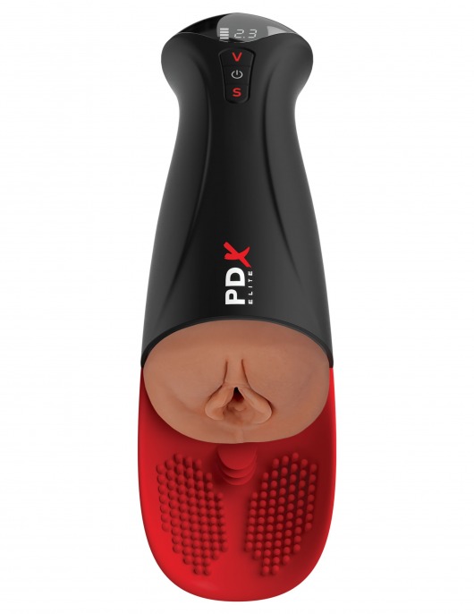 Мастурбатор-вагина в колбе с вибрацией Fuck-O-Matic Pro XL - Pipedream - в Томске купить с доставкой