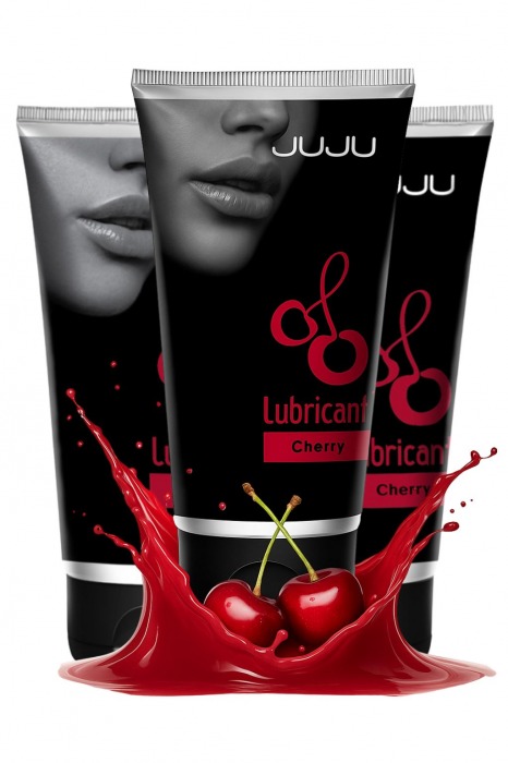 Набор из 3 съедобных лубрикантов JUJU со вкусом вишни - JuJu - купить с доставкой в Томске Набор из 3 съедобных лубрикантов JUJU со вкусом вишни - JuJu - купить с доставкой в Томске