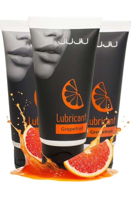 Набор из 3 съедобных лубрикантов JUJU со вкусом грейпфрута - JuJu - купить с доставкой в Томске Набор из 3 съедобных лубрикантов JUJU со вкусом грейпфрута - JuJu - купить с доставкой в Томске