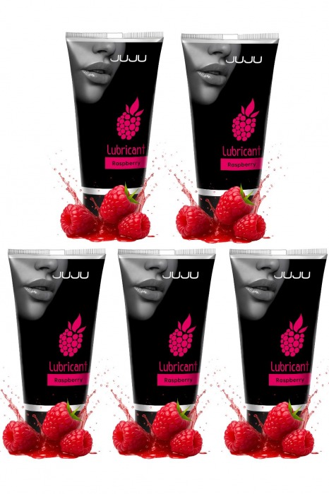 Набор из 5 съедобных лубрикантов JUJU со вкусом малины - JuJu - купить с доставкой в Томске Набор из 5 съедобных лубрикантов JUJU со вкусом малины - JuJu - купить с доставкой в Томске