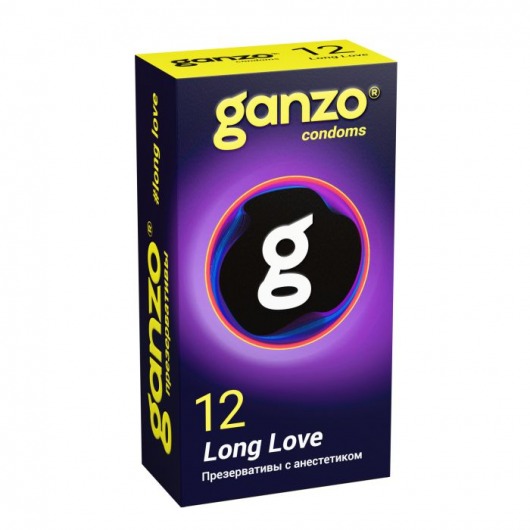 Презервативы с анестетиком для продления удовольствия Ganzo Long Love - 12 шт. - Ganzo - купить с доставкой в Томске