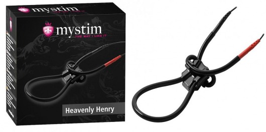 Эрекционное лассо для электростимуляции HEAVENLY HENRY - MyStim - купить с доставкой в Томске