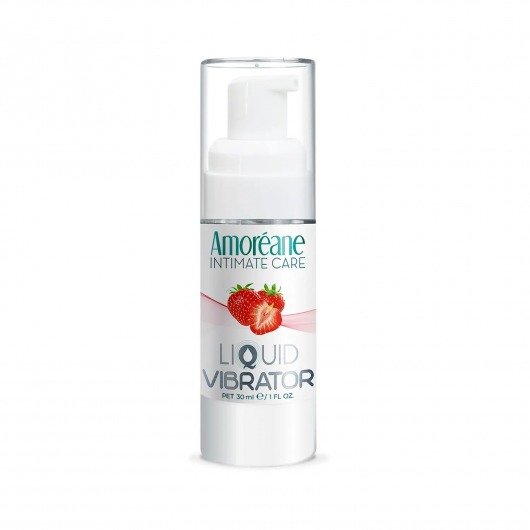 Жидкий вибратор со вкусом клубники Amoreane Strawberry - 30 мл. - Amoreane - купить с доставкой в Томске