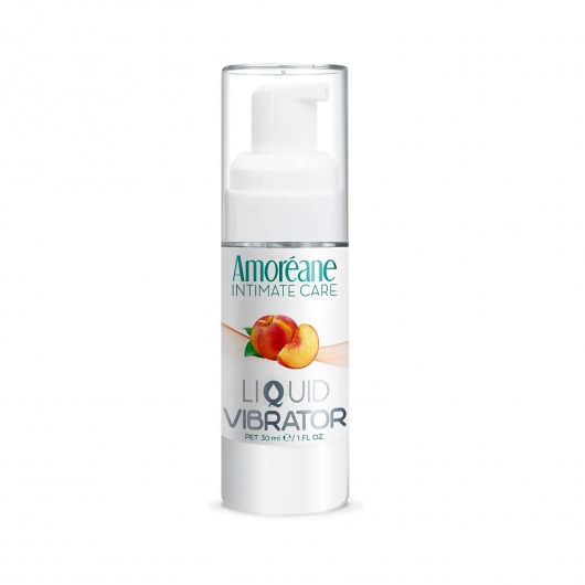 Жидкий вибратор со вкусом персика Amoreane Peach - 30 мл. - Amoreane - купить с доставкой в Томске