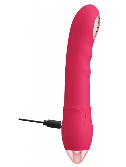 Малиновая насадка на душ с вибрацией Showers to orgasm - 20,1 см. - Orion - купить с доставкой в Томске
