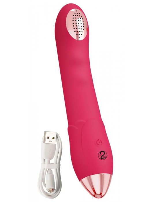 Малиновая насадка на душ с вибрацией Showers to orgasm - 20,1 см. - Orion - купить с доставкой в Томске