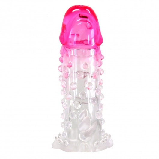 Прозрачно-розовая насадка на пенис Wilford - 13,5 см. - Baile - в Томске купить с доставкой