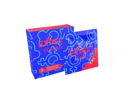 Презервативы увеличенного размера Expert Classic XXL - 3 шт. - Expert - купить с доставкой в Томске