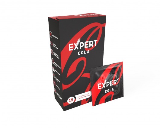 Презервативы с ароматом колы Expert Cola - 15 шт. - Expert - купить с доставкой в Томске