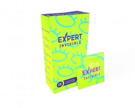 Ультратонкие презервативы Expert Invisible - 15 шт. - Expert - купить с доставкой в Томске