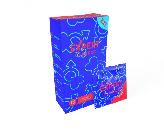 Презервативы увеличенного размера Expert Classic XXL - 15 шт. - Expert - купить с доставкой в Томске