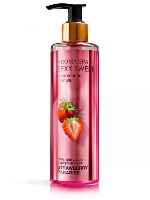 Гель для душа с феромонами и ароматом клубники Strawberry Paradise - 200 мл. -  - Магазин феромонов в Томске