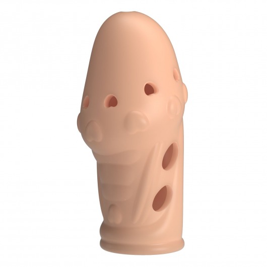 Телесная насадка на пенис Booker - 8 см. - Baile - в Томске купить с доставкой