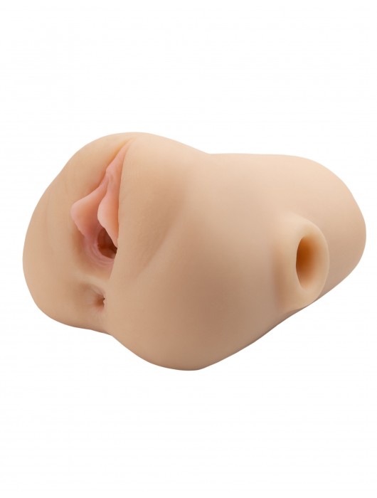 Телесный мастурбатор с вибрацией Double Pounder Vibrating Squeeze Stroker - Pipedream - в Томске купить с доставкой