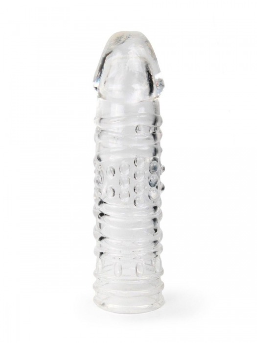 Прозрачная закрытая насадка на пенис - 17 см. - Sex Expert - в Томске купить с доставкой