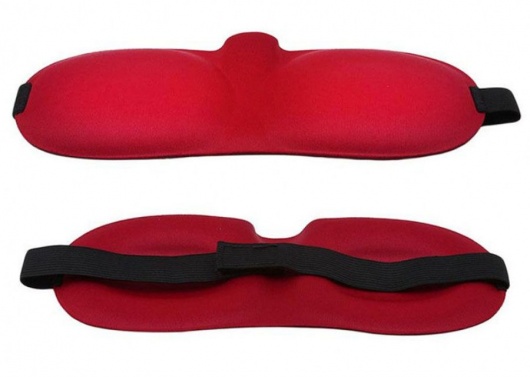 Красная глухая маска на резинке - Sitabella - купить с доставкой в Томске