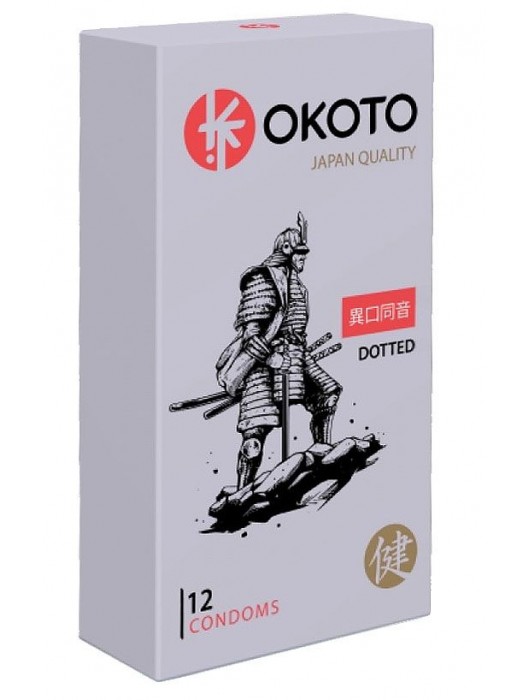 Точечные презервативы OKOTO Dotted - 12 шт. - Sitabella - купить с доставкой в Томске