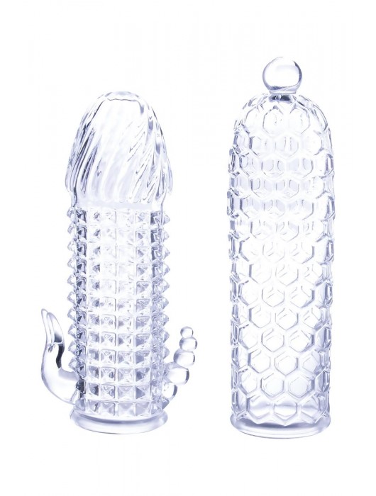 Набор из 2 прозрачных насадок на член Seductive Tickler Sleeves Set - NMC - в Томске купить с доставкой