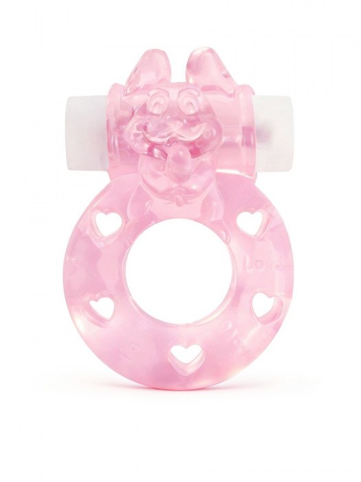 Розовое эрекционное виброкольцо в форме зайчика - 1137 - в Томске купить с доставкой