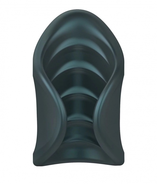 Серый сквозной мастурбатор с вибрацией Manwan Starter - Manwan - в Томске купить с доставкой