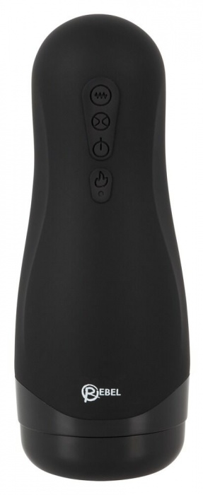 Черный вибромастурбатор с подогревом Masturbator with 3 Functions - Orion - в Томске купить с доставкой